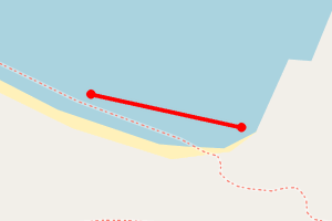 Map showing Canty Bay (West)
