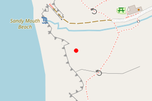 Map showing Sandymouth