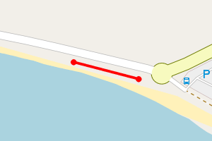 Map showing Ettrick Bay, North.