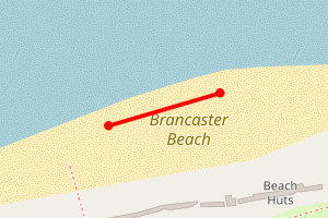 Map showing Brancaster