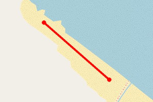 Map showing Reighton Sands South