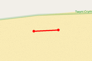 Map showing Crymlyn Burrows