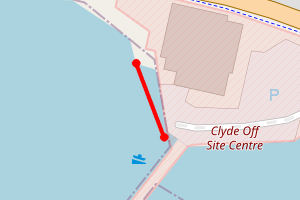 Map showing Gareloch N of Offsite Centre