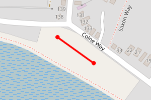 Map showing Point Clear Bay (Colne Way)