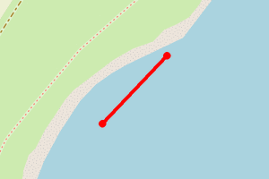 Map showing Johnshaven - Haughs
