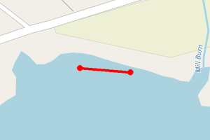 Map showing Kilchoan Shoreline