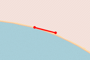 Map showing Altcar beach