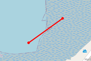 Map showing Crinan Harbour
