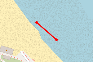 Map showing Tynemouth Longsands