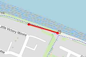 Map showing St Marys East
