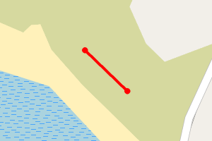 Map showing Brighouse Bay