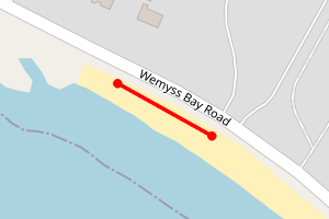 Map showing Wemyss Bay