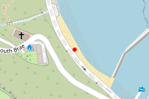 Map showing Burnmouth Bay