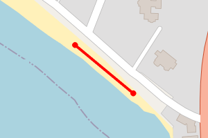 Map showing Wemyss Bay East