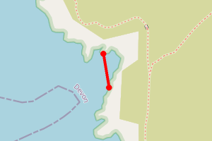 Map showing Westlake Bay