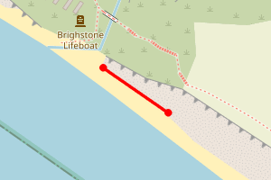 Map showing Grange chine, Grange farm