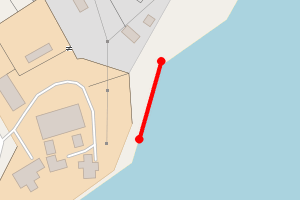 Map showing Sgeir a' Chotain