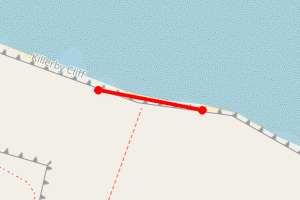 Map showing Cayton steps