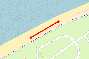 Map showing Kinmel Bay, Golden Sands