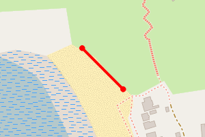 Map showing Brean Down Cove North 2