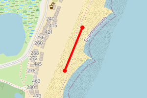 Map showing Hengistbury Head A
