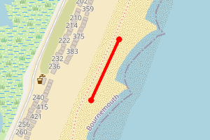Map showing Hengistbury Head B
