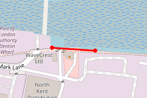 Map showing Ship and Lobster Beach