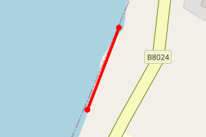 Map showing Achahoish Primary Beach