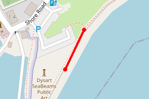 Map showing Dysart
