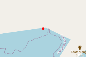 Map showing Footabrough Beach West, Walls