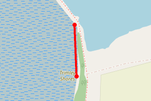 Map showing Trimley shores, Trimley St Martin