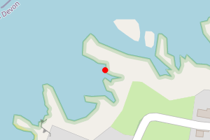 Map showing Lee Bay