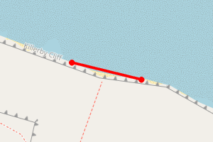 Map showing Cayton Bay Central