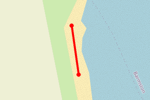 Map showing Barmston Drain South