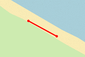 Map showing Speeton Sands South