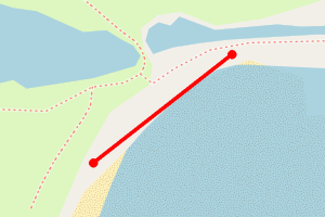 Map showing Seahouses South
