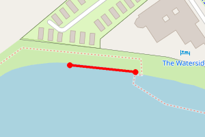 Map showing Ardrossan North - The Waterside