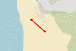 Map showing Stanley Road (Red Rocks)
