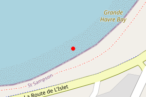 Map showing Grand Havre Bay