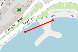 Map showing Saltcoats Harbour 2