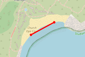 Map showing CHURCH OPE COVE