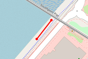 Map showing Pier (Southport Beach)