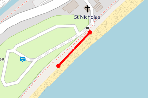 Map showing Pett Level St Nicholas