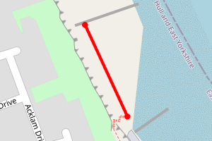 Map showing Hornsea Marrow Avenue Car Park