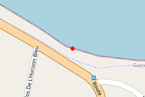 Map showing Les Picquerel