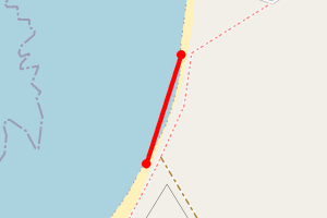 Map showing Dam of Hoxa