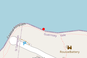 Map showing Rousse Harbour (Grand Havre)