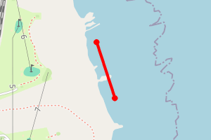 Map showing Skatie beach