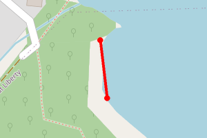 Map showing St Brides Bay