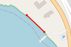 Map showing Asknish Bay beach Craobh Haven Mowi